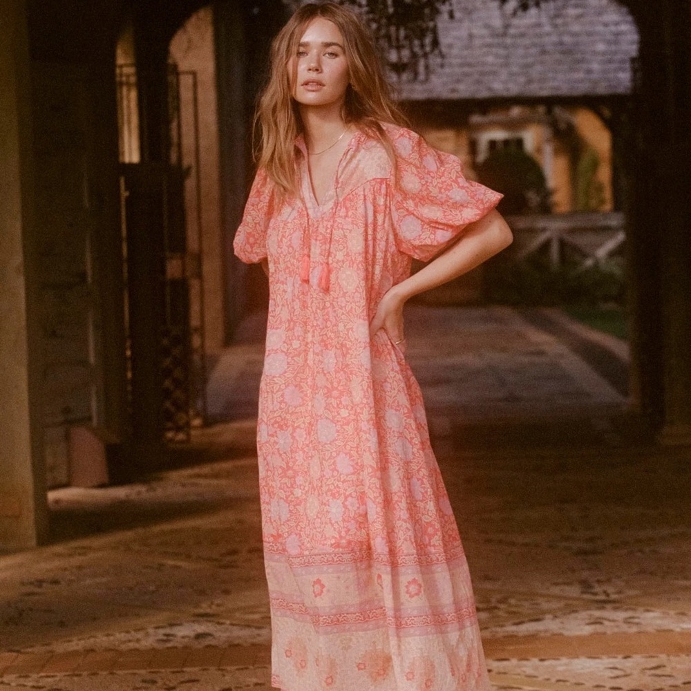 Spell: Love Story short sleeve boho dress. Size S (Aus 10) - Picture 7 of 7